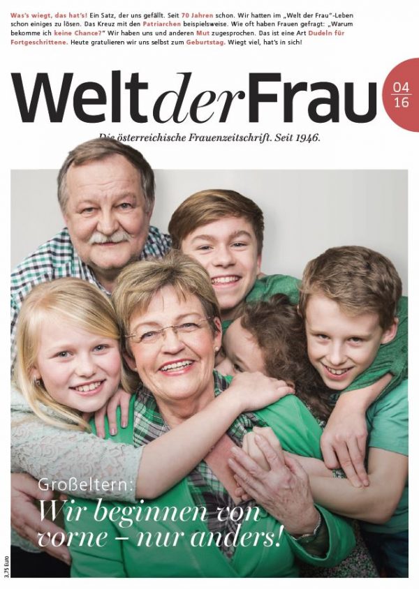 Welt der Frau, die österreichische Frauenzeitschrift, Cover April 2016